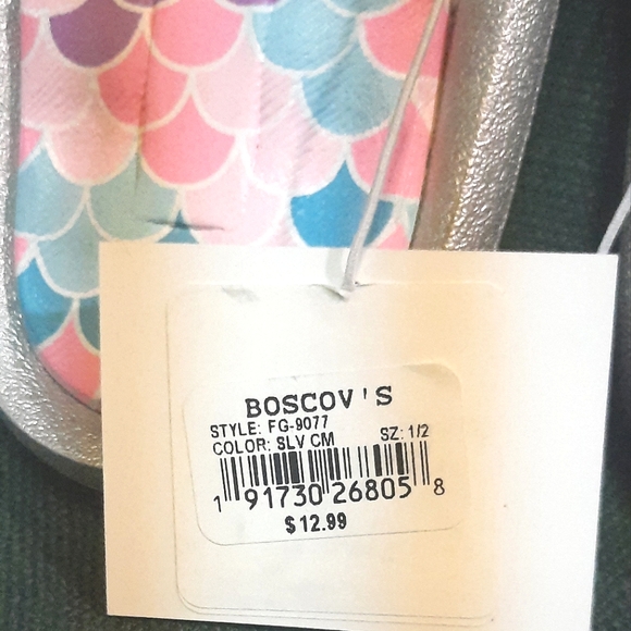 Girls mermaid flip flops! NWT! SZ..L 1/2 - Picture 3 of 6